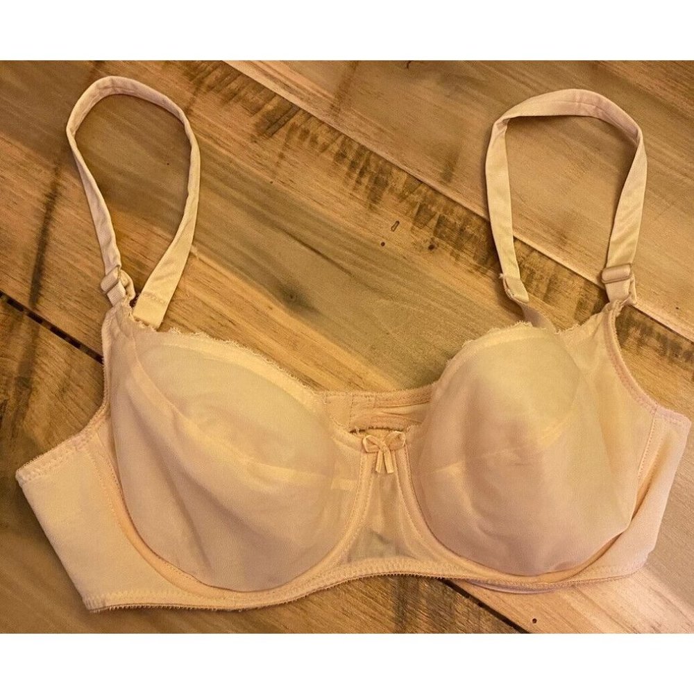 Vintage Vanity Fair Bra 34C Nude Beige 75-046 Usa Made Underwire
